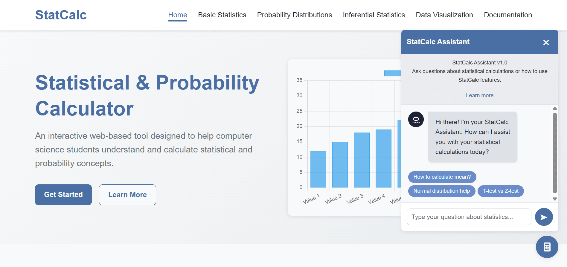 StatCalc - Statistical & Probability Calculator